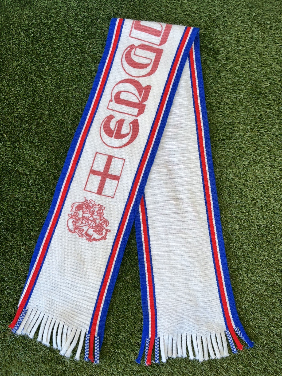 INCREDIBLY RARE England Vintage 70’s Official Coffer Sports Football Scarf Shirt