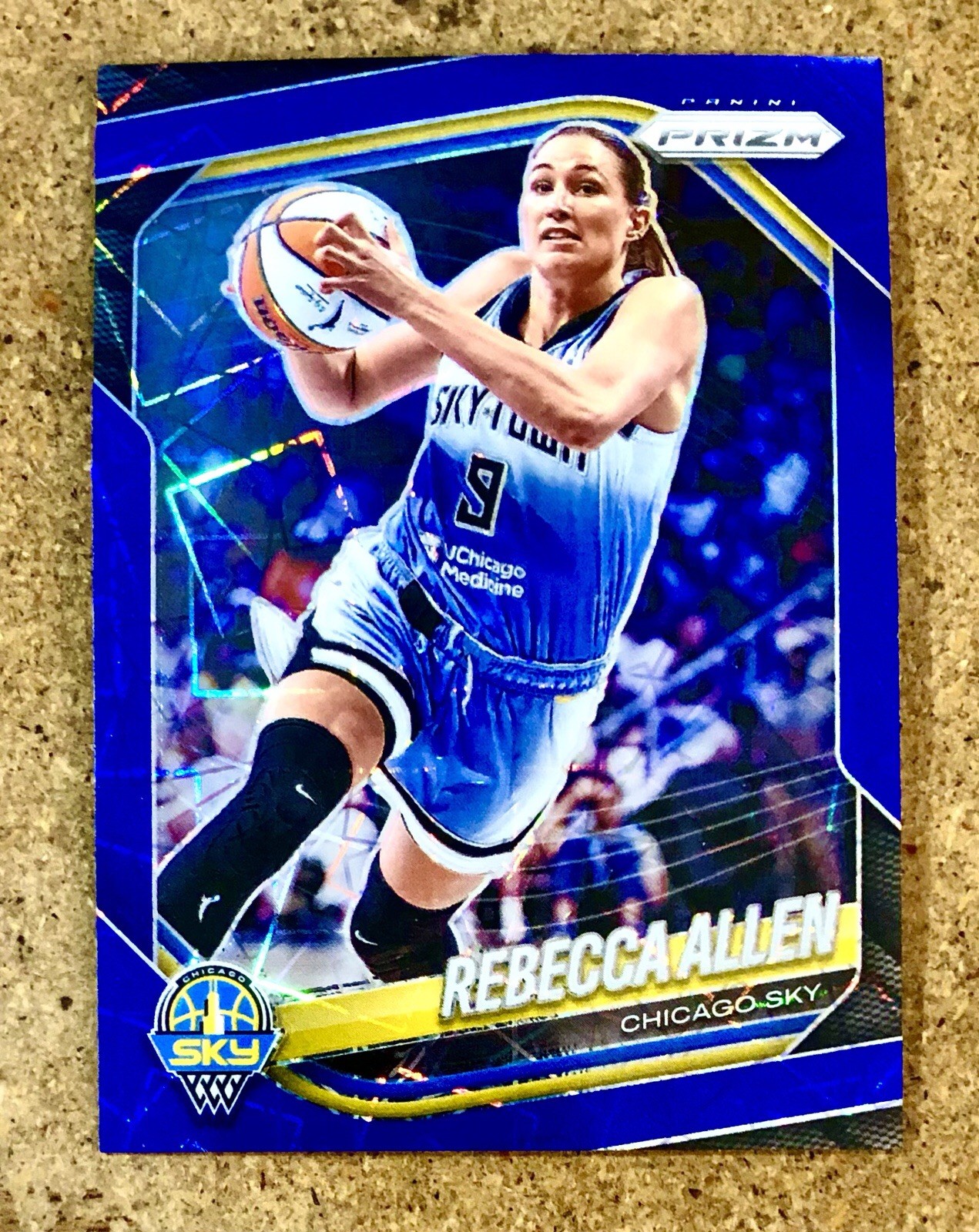 2025 Panini Prizm WNBA Blue Velocity Prizm Rebecca Allen #67 Chicago Sky