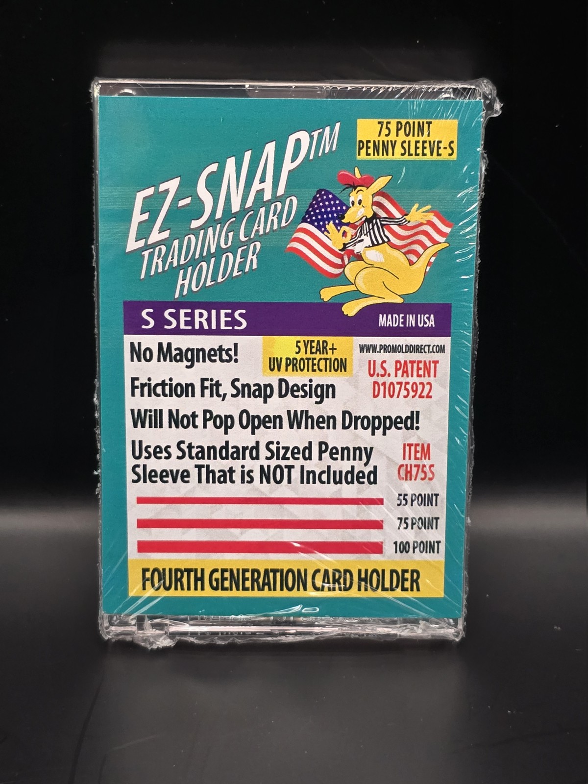 5x Pro Mold 75 Pt. 4th Gen EZ-Snap Card Holders S-Series with Sleeve – USA
