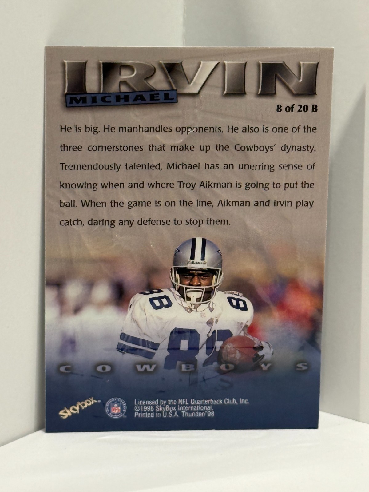 1998 Skybox Thunder – Boss #8 B Michael Irvin