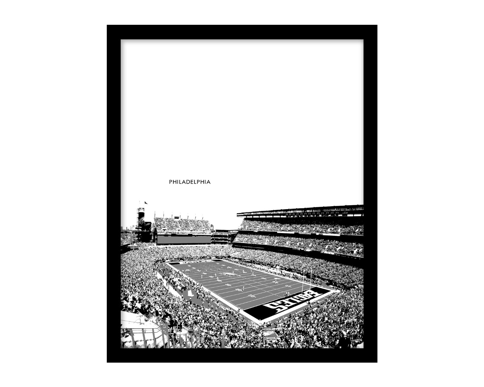 LINCOLN FINANCIAL FIELD Framed STADIUM Skyline Photo Picture 8×10 or 11×14 (V2)