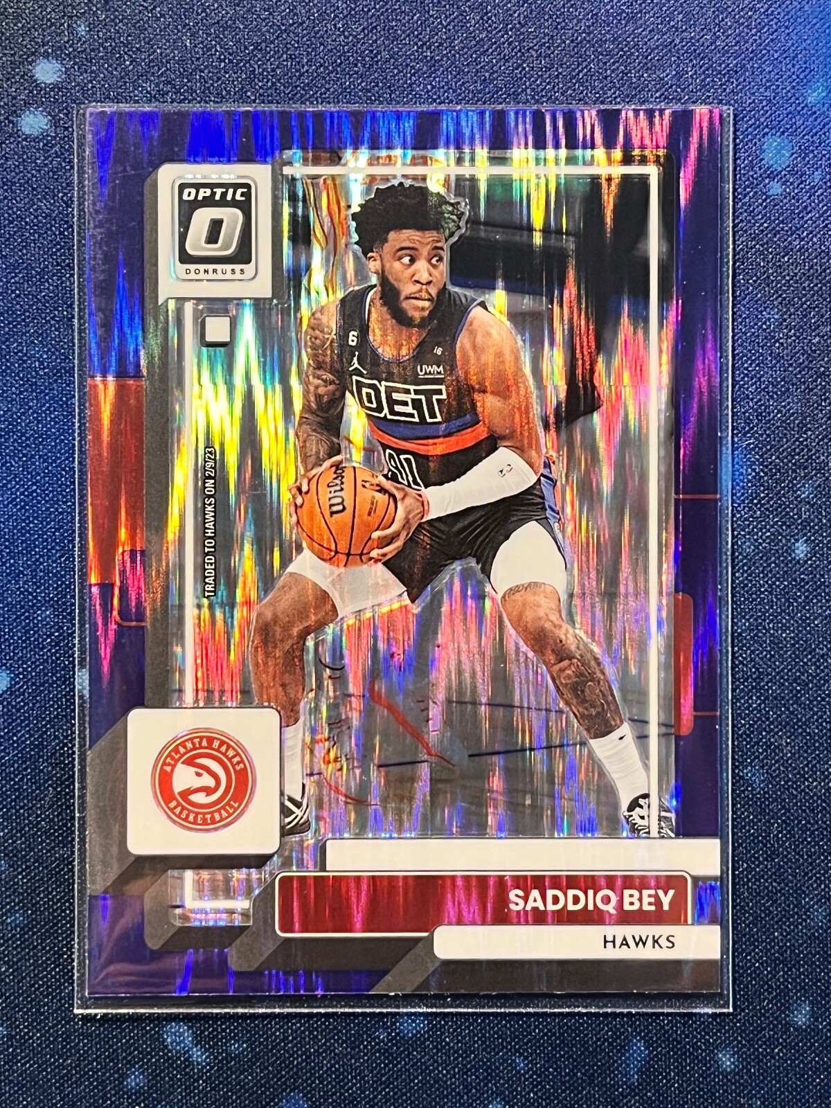 2022-23 Donruss Optic Purple Shock Parallel #94 Saddiq Bey