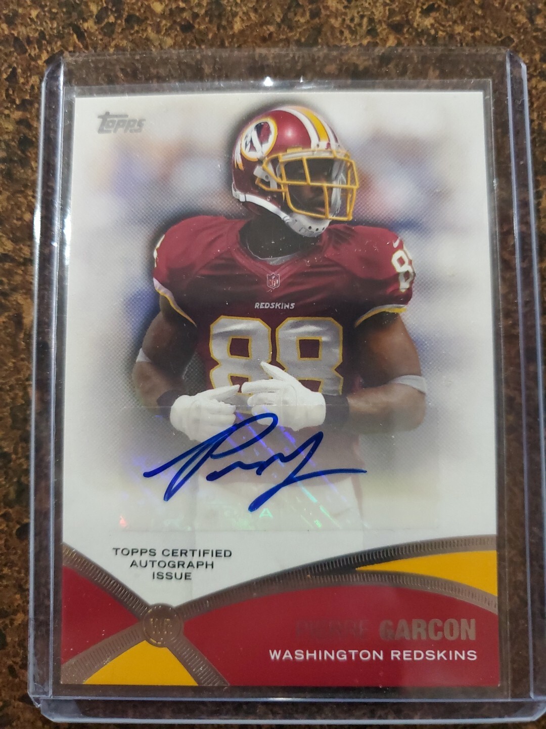 2012 TOPPS Prolific Playmakers Autogragh Card Pierre Garcon Auto Rare