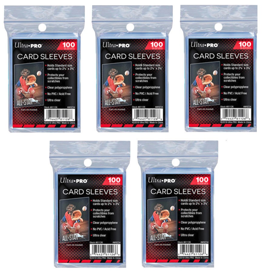 500 Ultra PRO Soft Penny Sleeves Sports Card Trading Baseball Storage New No PVC