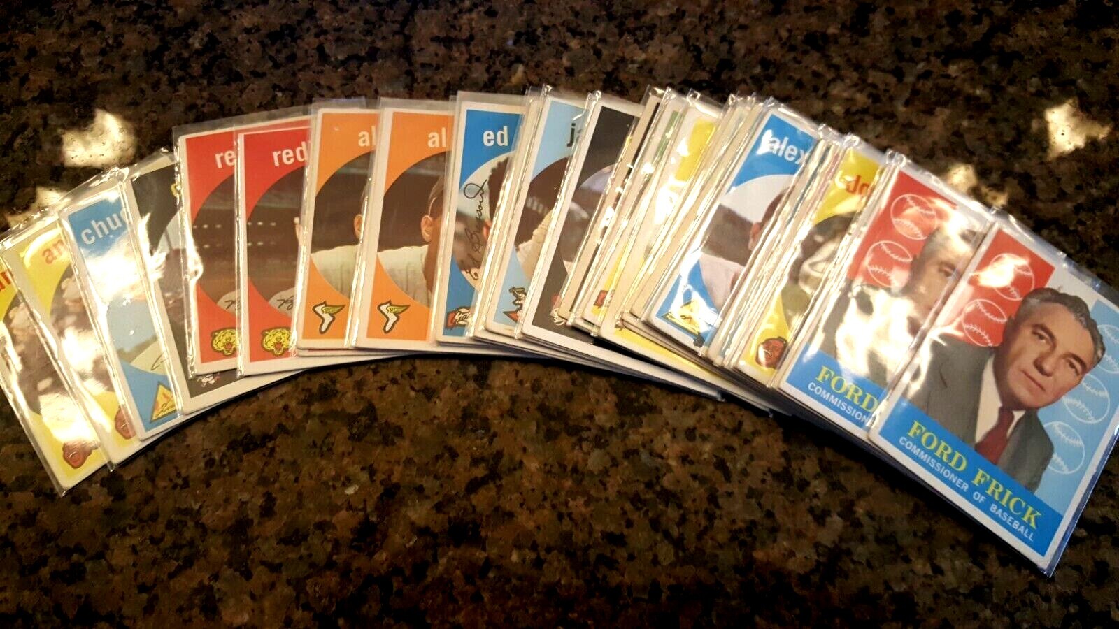 1959 topps baseball cards #321 to #370, complete your set
