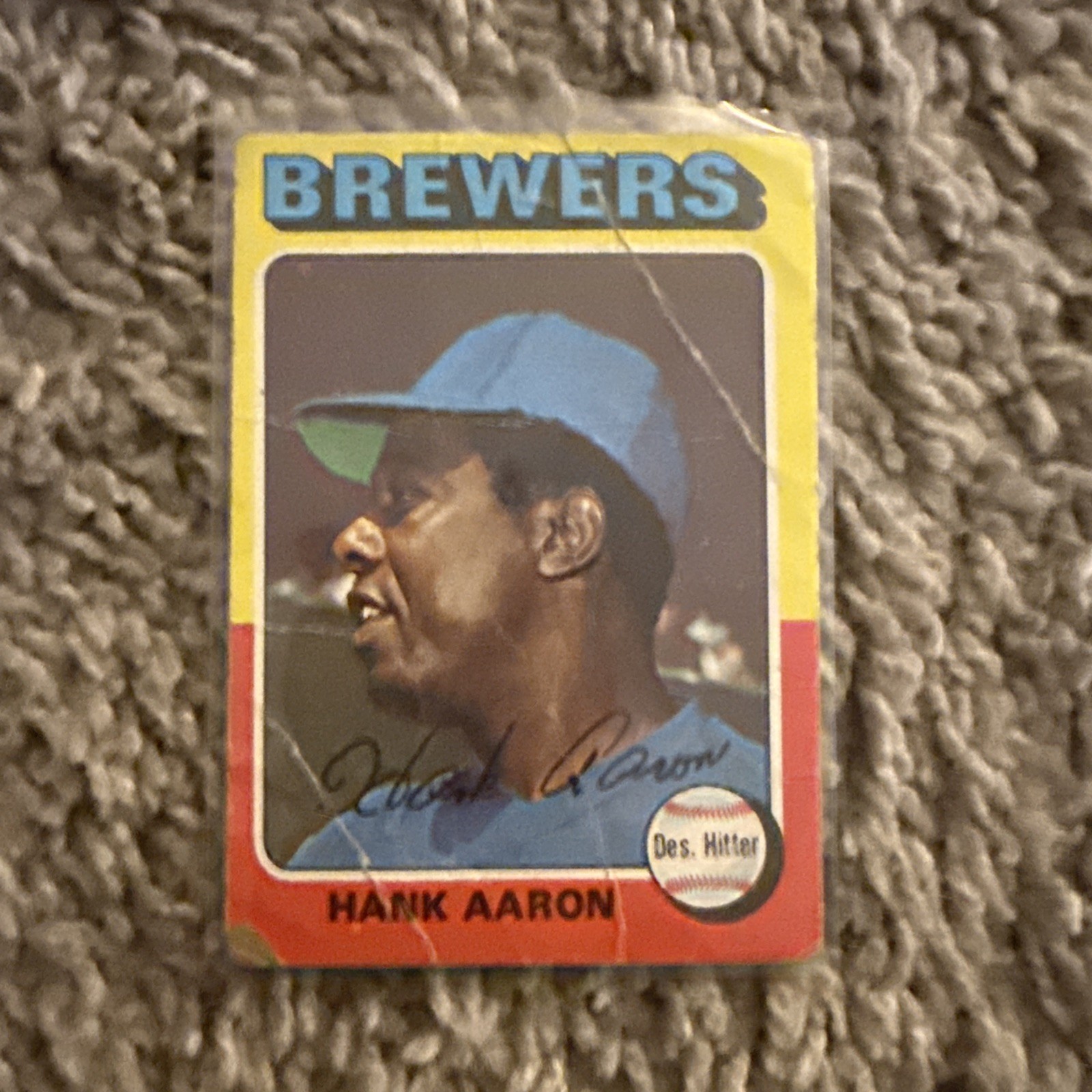 1975 Topps Mini – Hank Aaron #660 low grade
