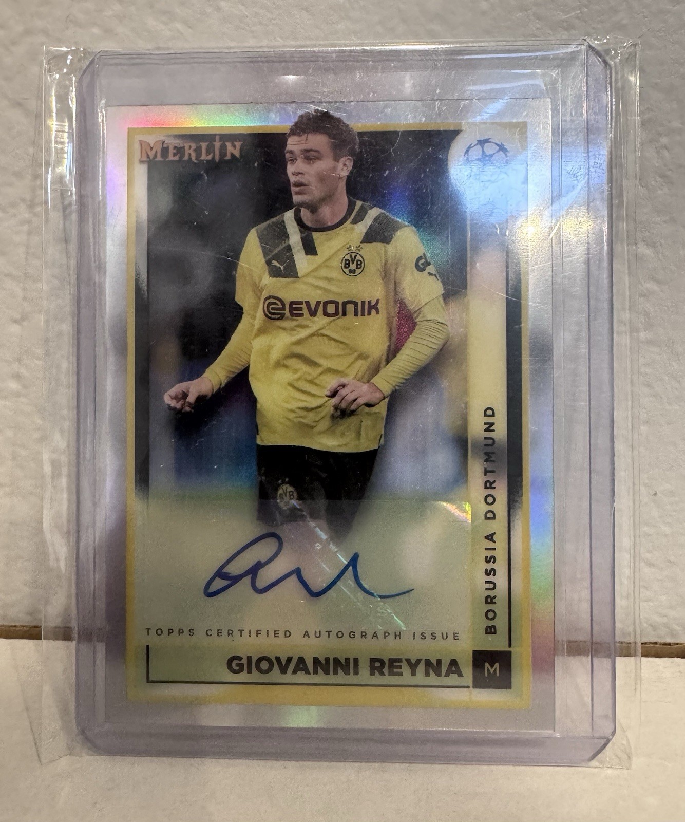 2022-23 Topps Merlin UEFA Club Competitions – Autographs Giovanni Reyna #AC-GR