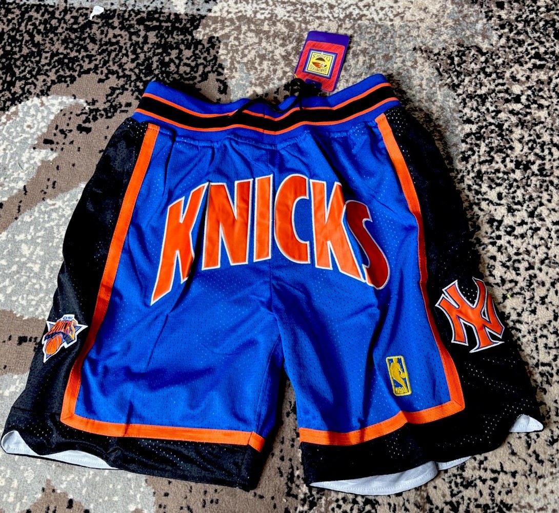 NWT Just Don New York Knicks Shorts Vintage 96-97 Size Large 4 Pockets