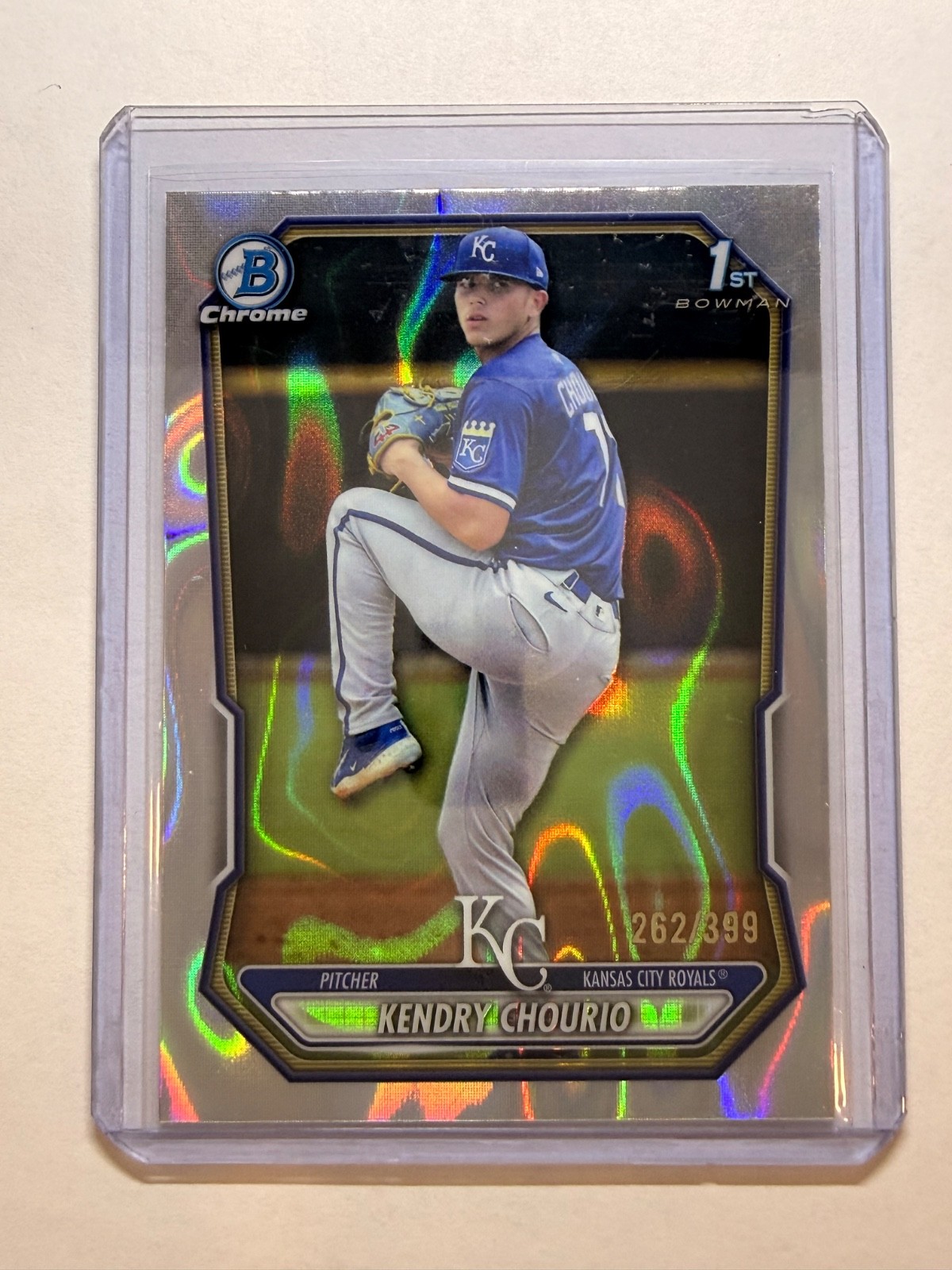 2026 Bowman #BCP-7 Kendry Chourio Chrome Prospects Lava Refractor /399
