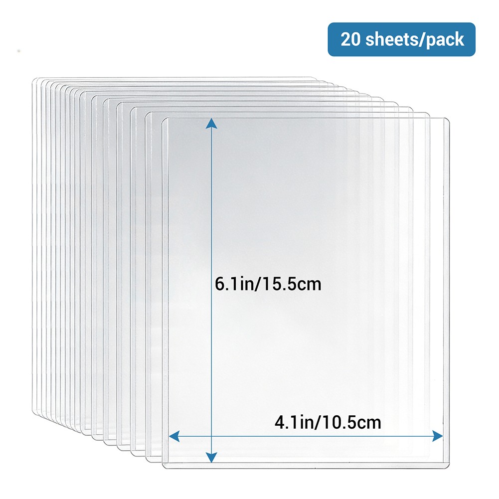 Rigid Clear Plastic Print Protector Sleeves 4x 6/5x 7/6x9inch for Photo Postcard