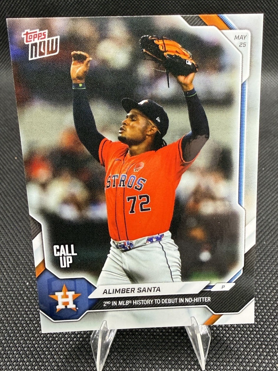 2026 Topps Now Baseball Alimber Santa Call-up No Hitter #246 Astros – IN HAND🤚