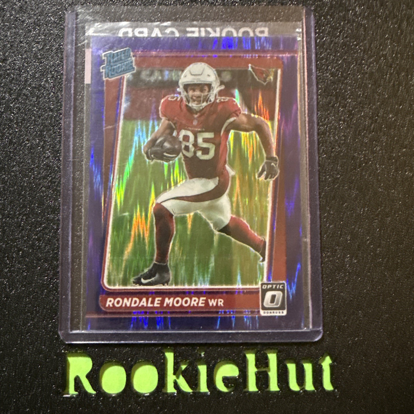RH5 Rondale Moore 2021 Donruss Optic Rated Rookie Purple Shock Prizm RC #217