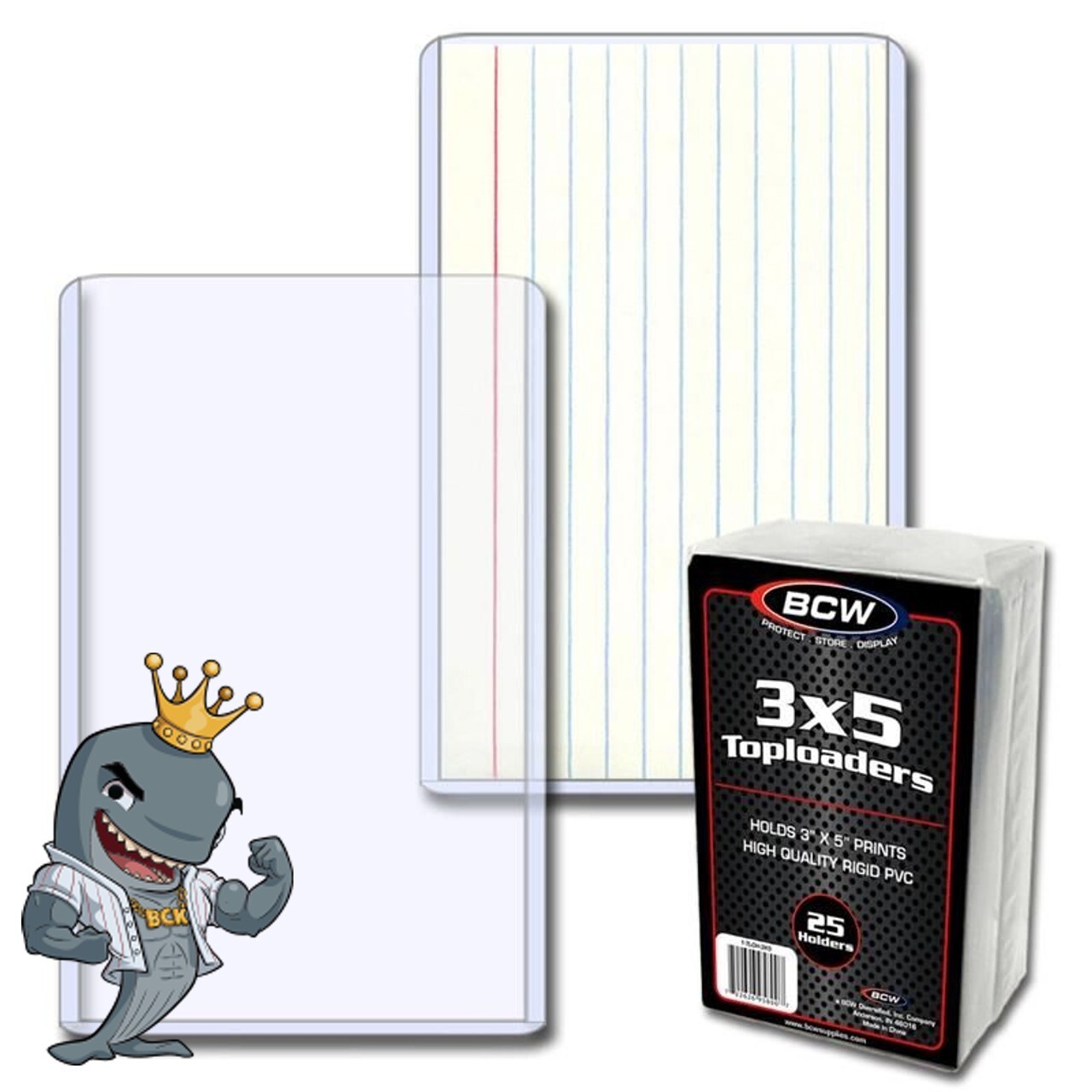 BCW 3×5 (Interior) Topload Holder 25ct Pack FREE SHIP
