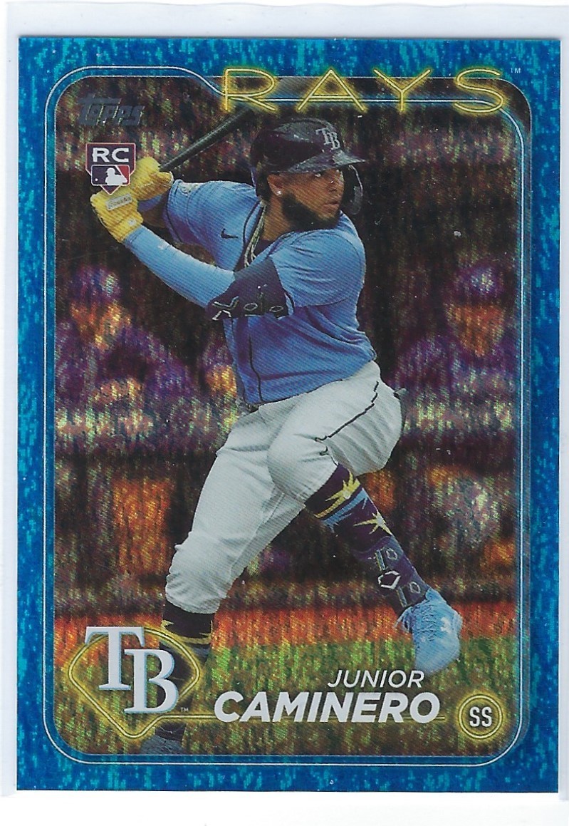 Junior Caminero RC – 2024 Topps Blue Foil #628 /999 – FREE SHIPPING