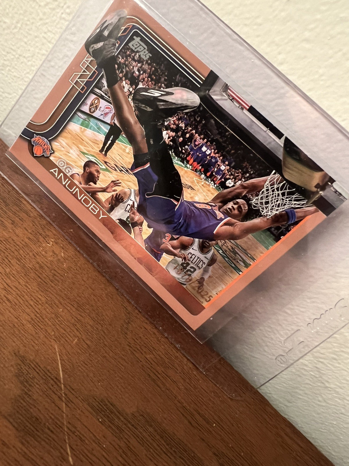 2025-26 Topps Flagship – OG Anunoby #15 Gold /2025 New York Knicks Finals