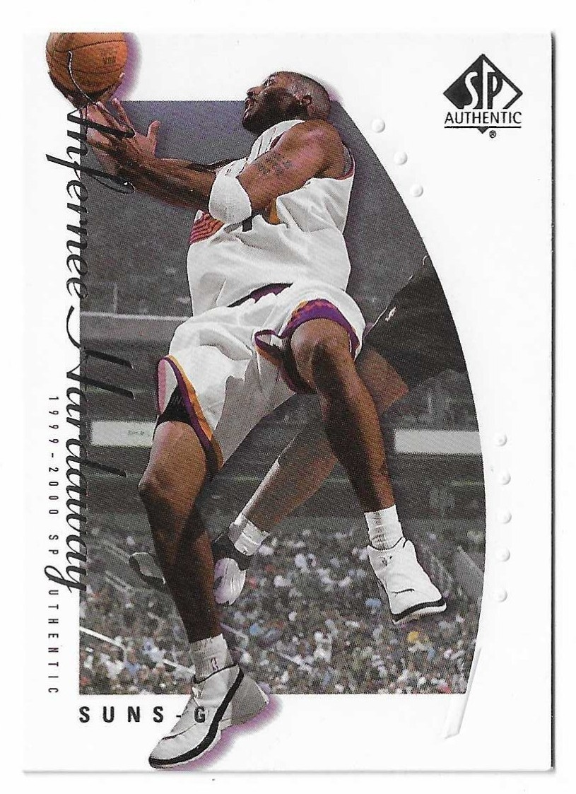 1999-00 SP Authentic Basketball Anfernee Hardaway Card #63 Phoenix Suns