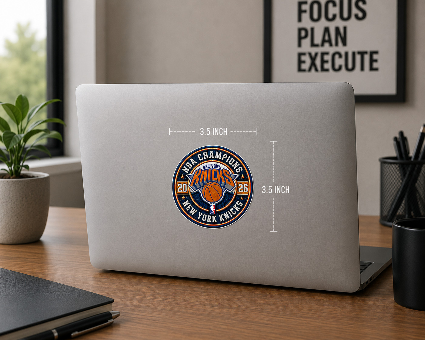 New York Knicks 2026 NBA Finals Champions 3.5″ x 3.5″ Vinyl Sticker NYK 2026