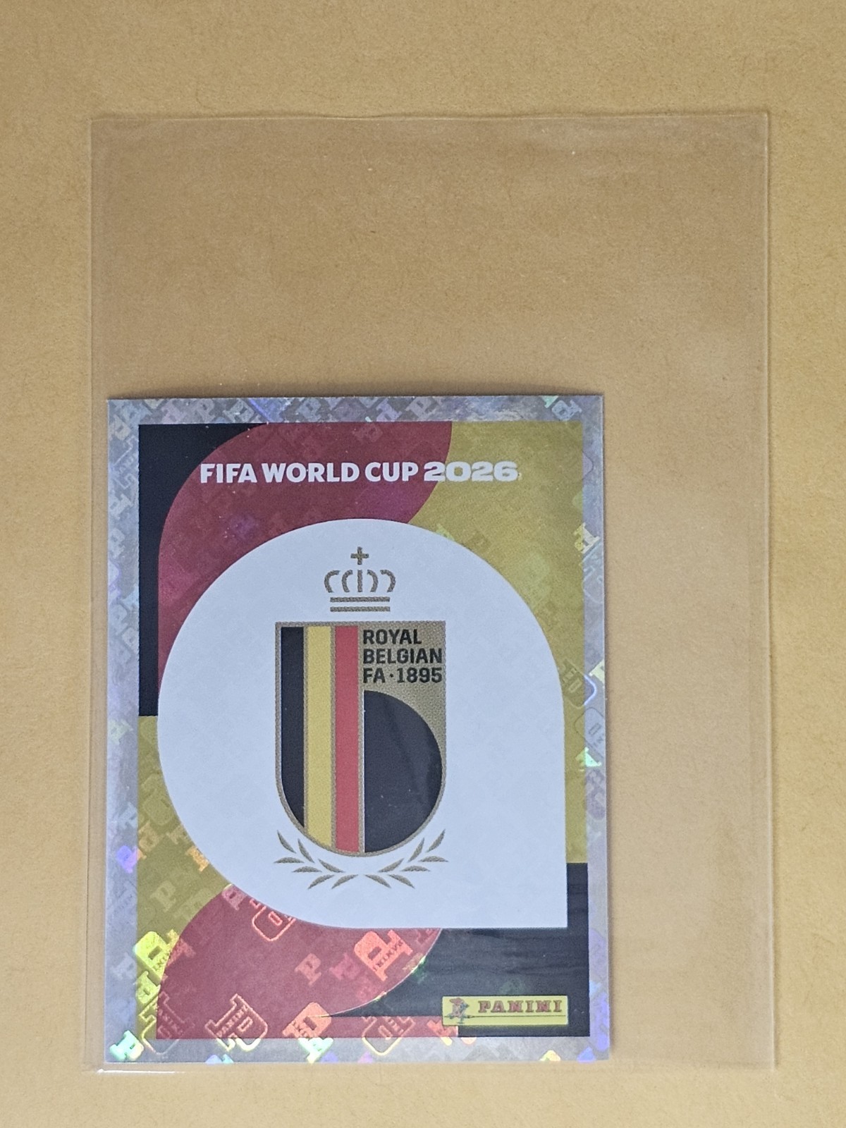 Panini FIFA World Cup 2026 Belgium Team Crest/Logo Sticker BEL 1