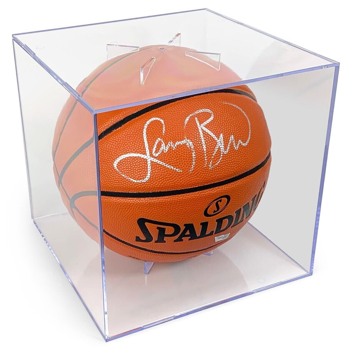 (1) ~ Full Size Basketball Clear Acrylic Display Case Cube Holder ~ New!