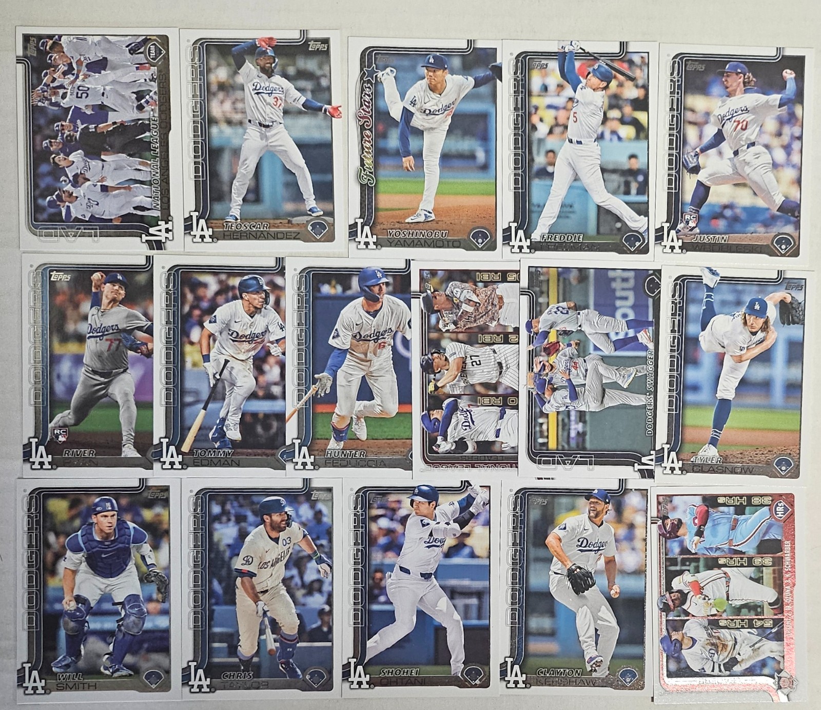 2010 – 2025 Topps Los Angeles Dodgers Team Set “You pick The Year”