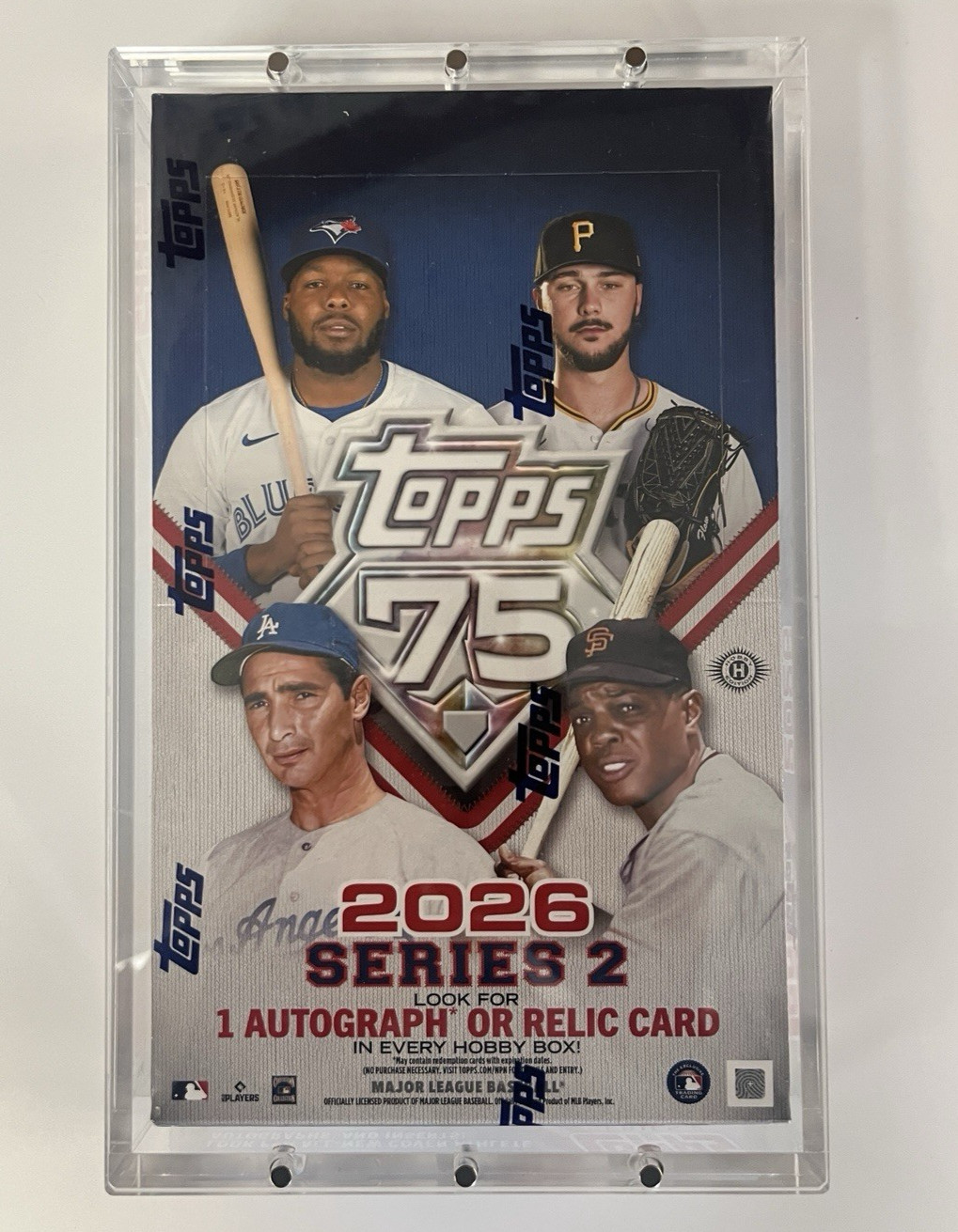 Acrylic Display Case Magnetic Lid FITS 2026 Topps Baseball Series 2 Hobby Box