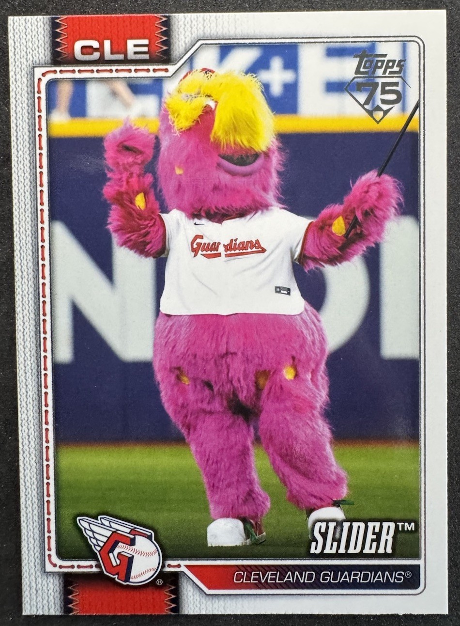 2026 Topps Slider #M-25 Mascots Cleveland Guardians