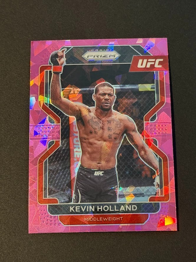 Kevin Holland 2022 Panini Prizm UFC Prizms Pink Ice Card # 186