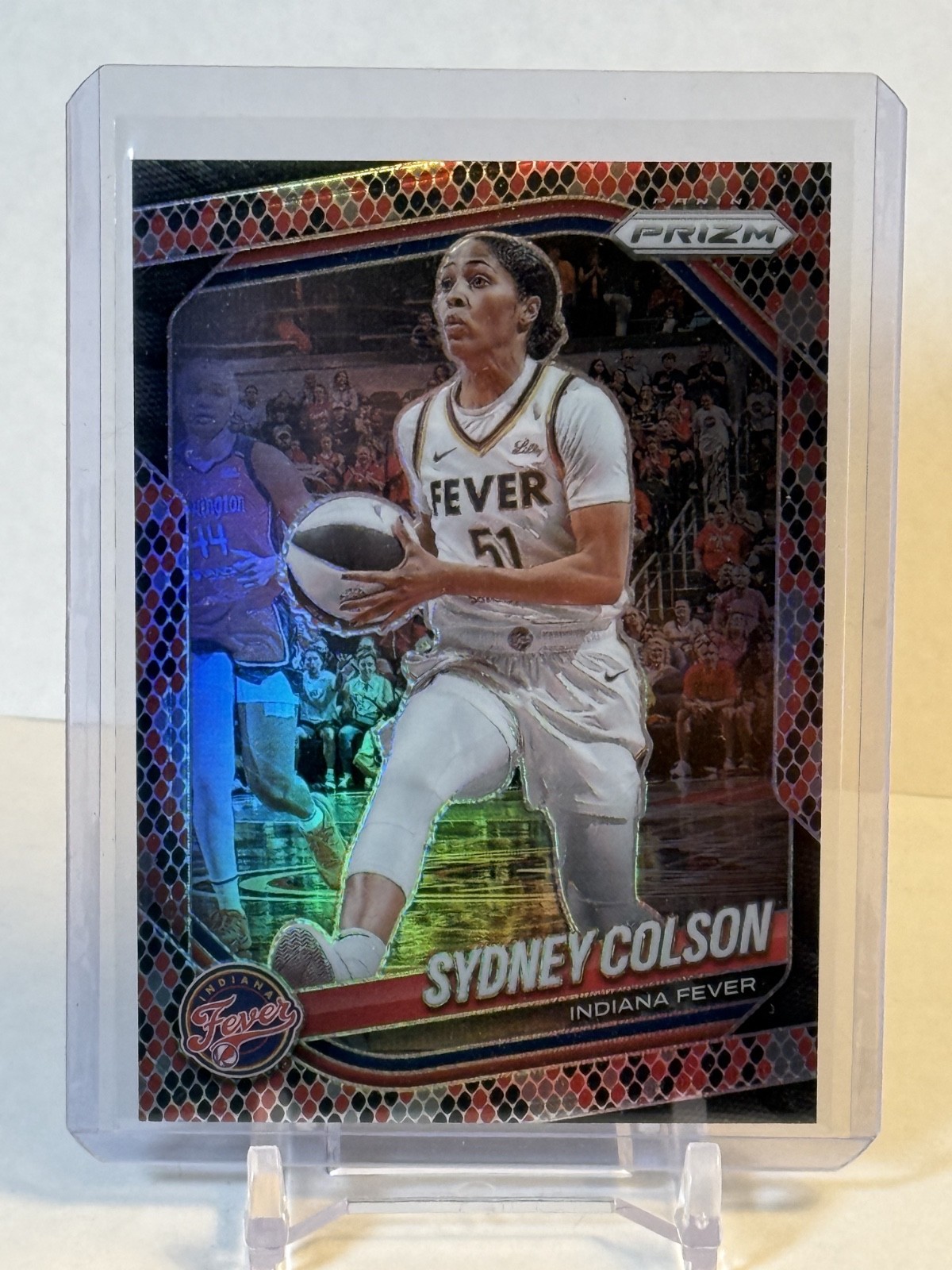Sydney Colson 2025 Panini Prizm WNBA #1 SNAKESKIN Indiana Fever