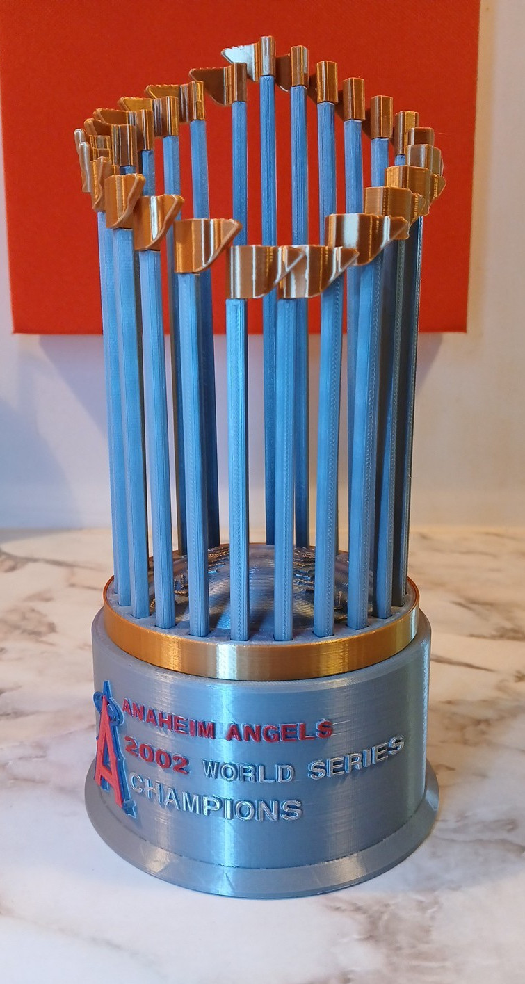 2002 ANAHEIM ANGELS WORLD SERIES CHAMPION’S TROPHIE