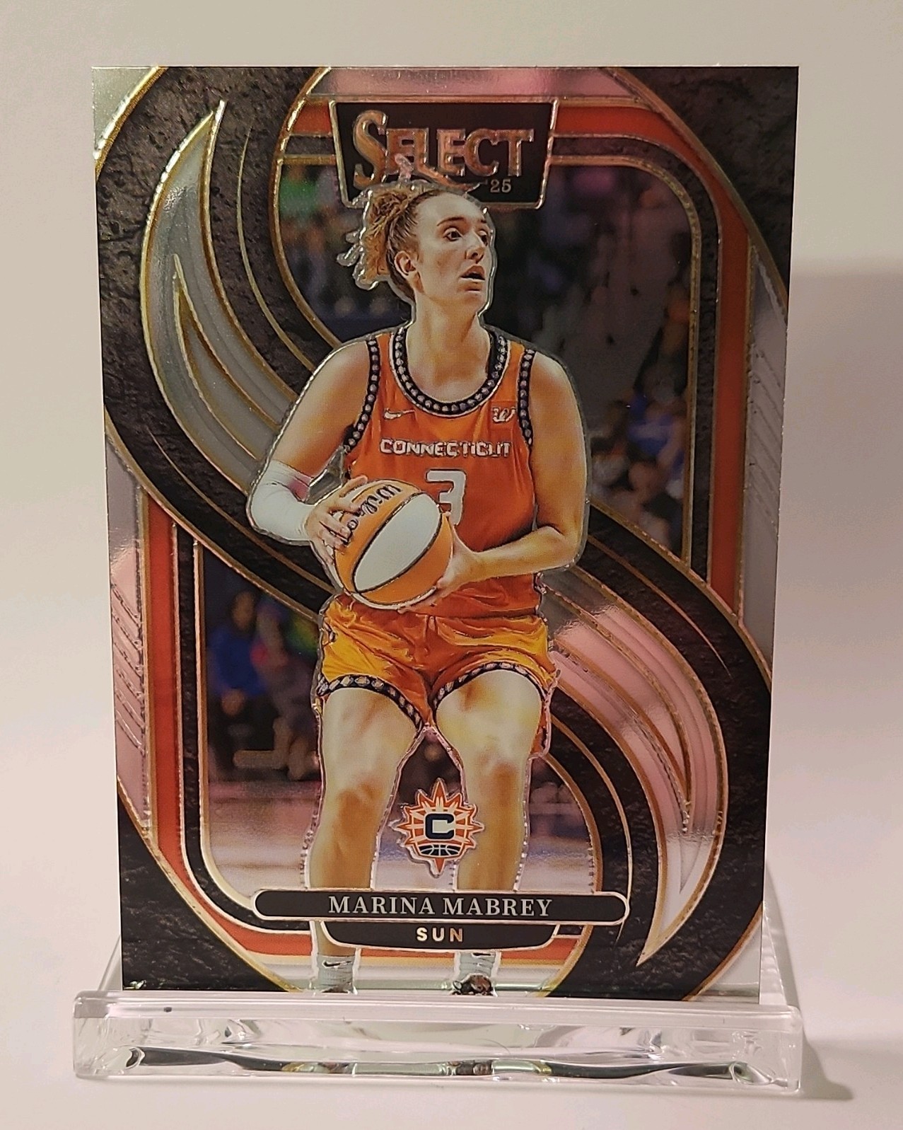 Marina Mabrey #137 2025 Select Orange Premier Level Prizm WNBA Sun