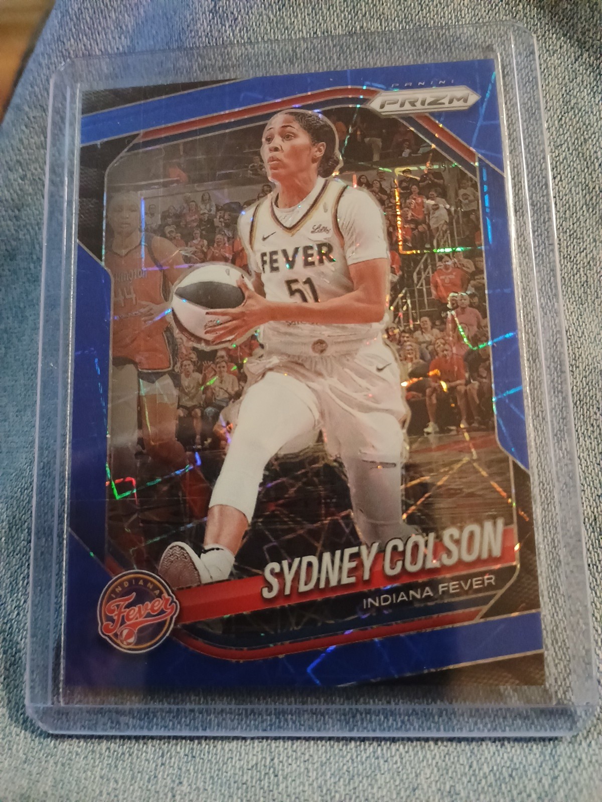 2025 Panini Prizm WNBA Sydney Colson #1 Blue Velocity Prizm
