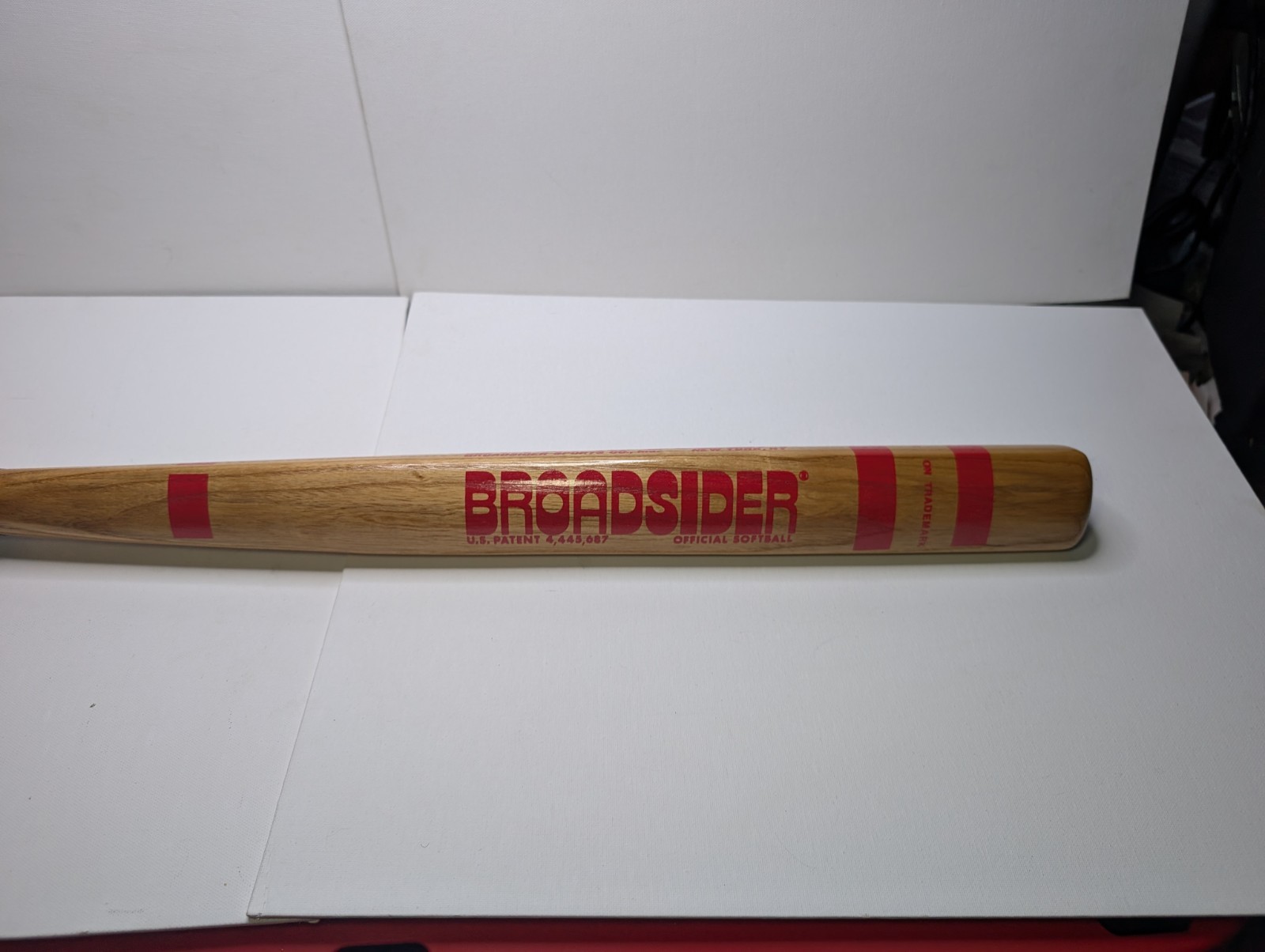 Vintage Broadsider Official Softball Bat 34″ Triangular Wood Bat New York RARE