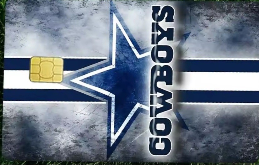 Dallas Cowboys Football Themed Credit Debit Card Sticker Skin Free Shipping