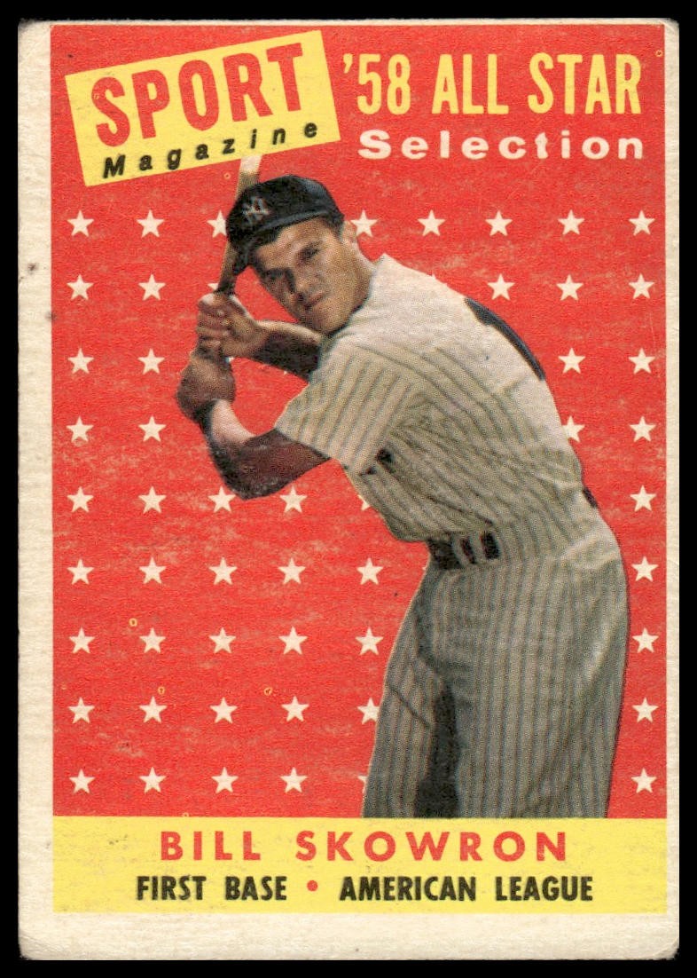 1958 Topps Bill Skowron #477 New York Yankees – Very Good