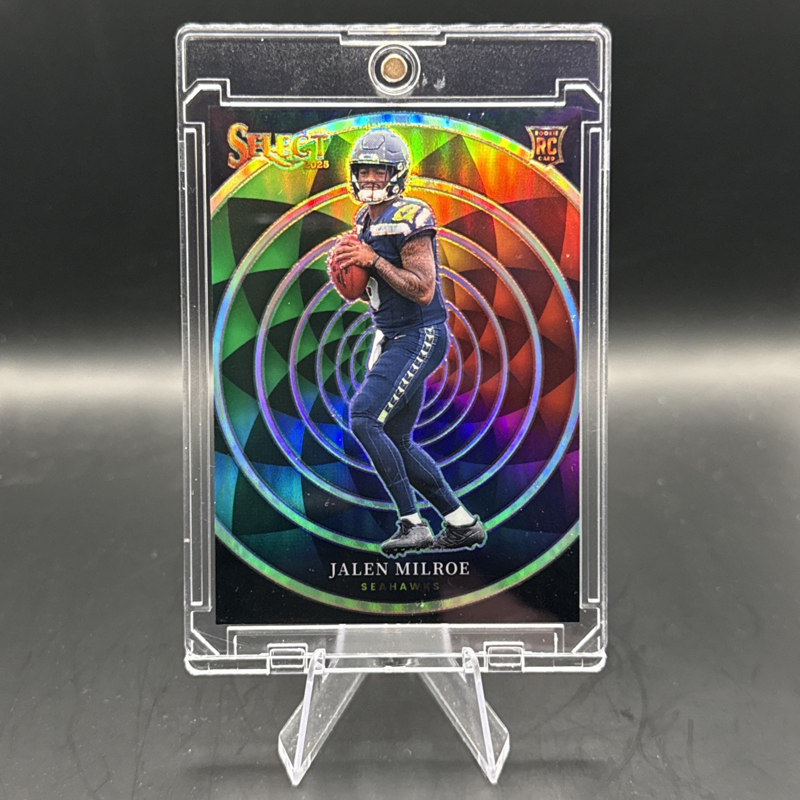 2025 Panini Select Jalen Milroe Rookie Color Wheel Prizm Seattle Seahawks QB RC