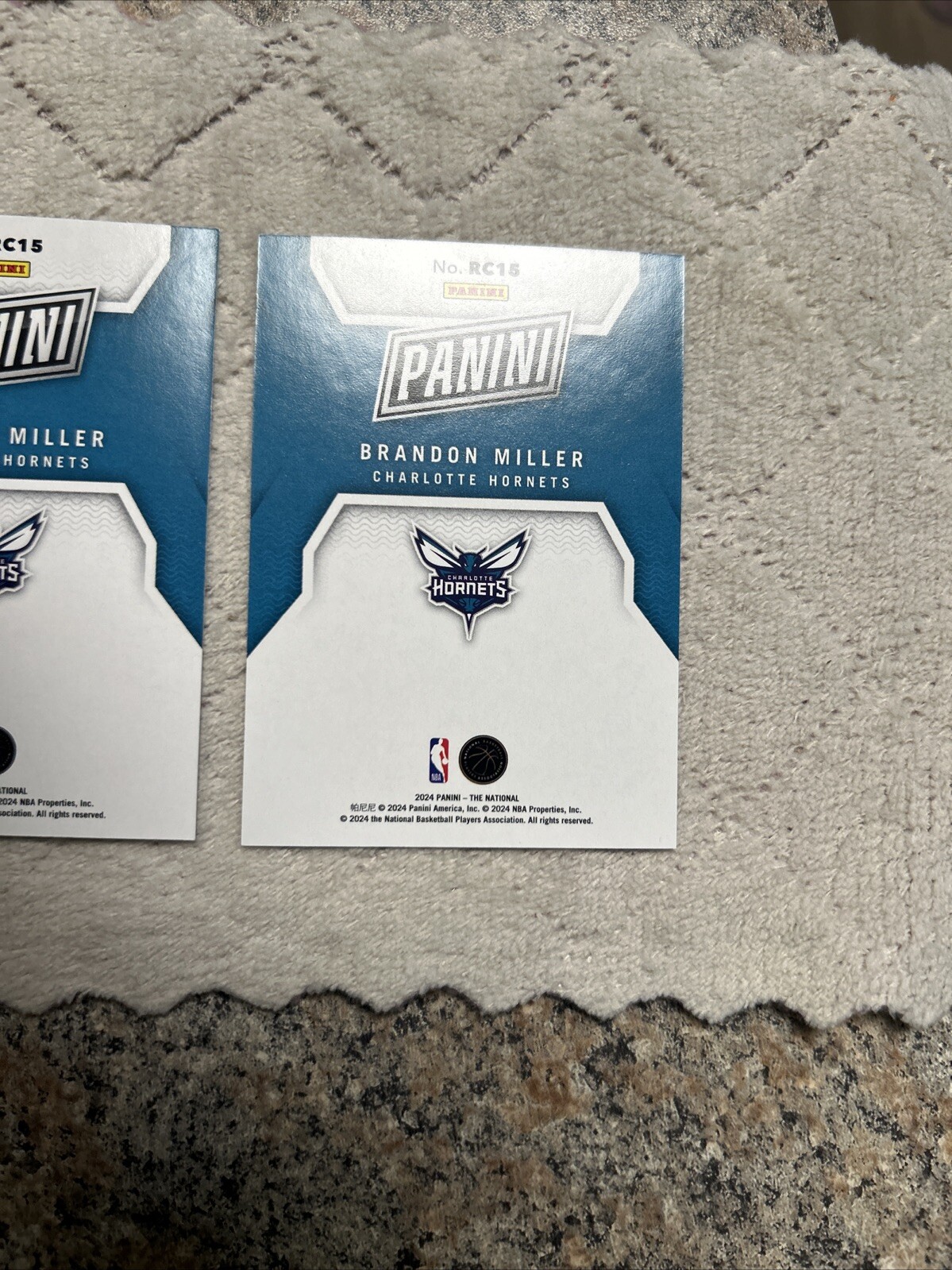 BRANDON MILLER /199 And Silver Foil 2 Card Lot Read Description