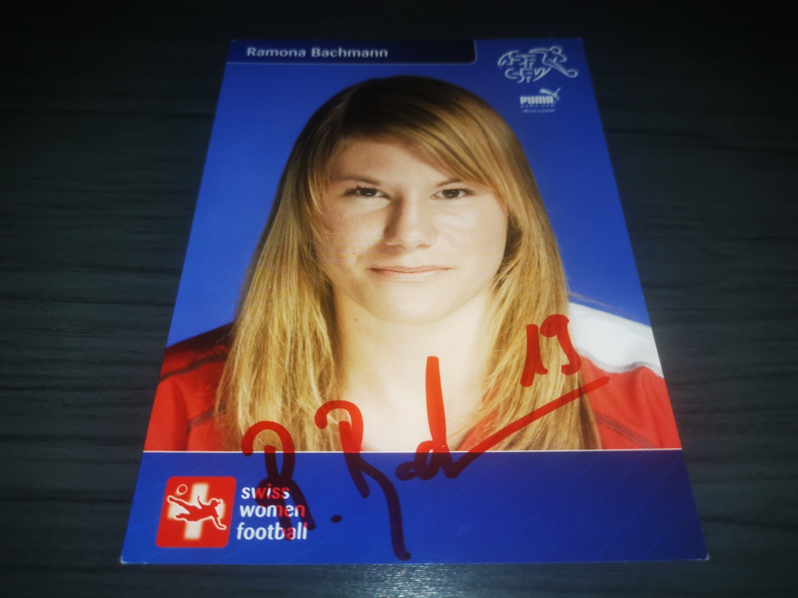 Ramona Bachmann hand signed Schweiz Club autograph card