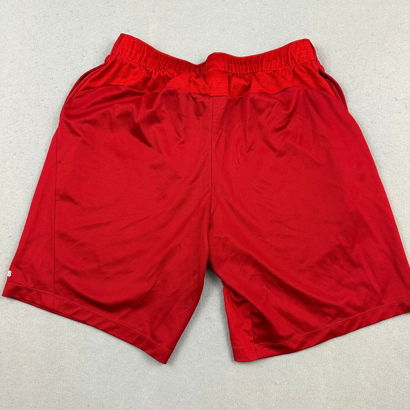 NC State Wolfpack Shorts Men Extra Large Red Solid Adidas NCAA Pockets XL