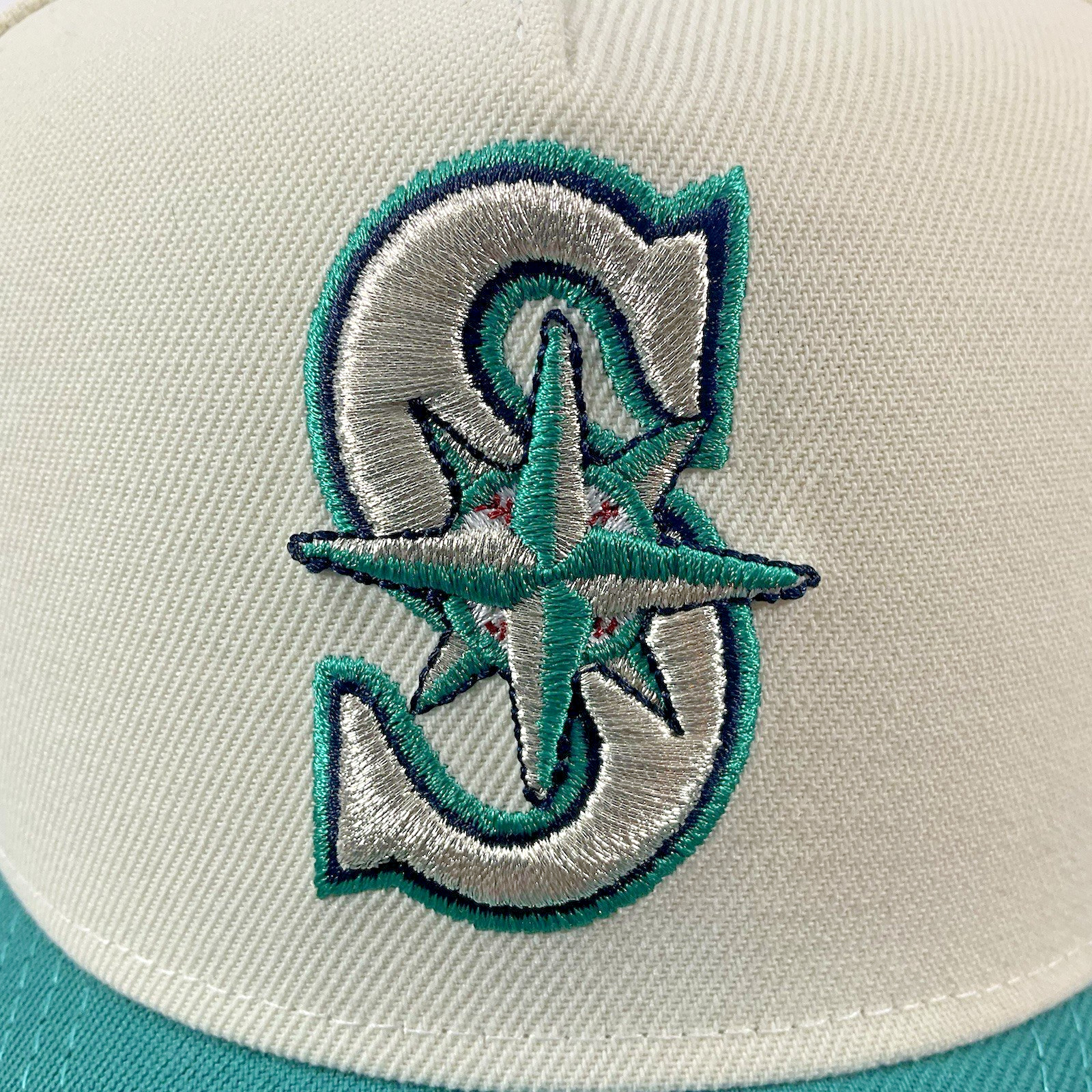New Era Seattle Mariners Exclusive GRIFFEY Cream 9FORTY A-Frame Snapback Hat Cap