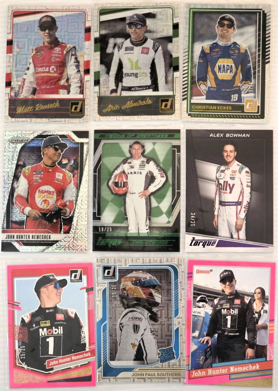 Multi Year 2018, 2019, 2023, 2025, 2026 plus Panini Racing Lot 41 All /25s