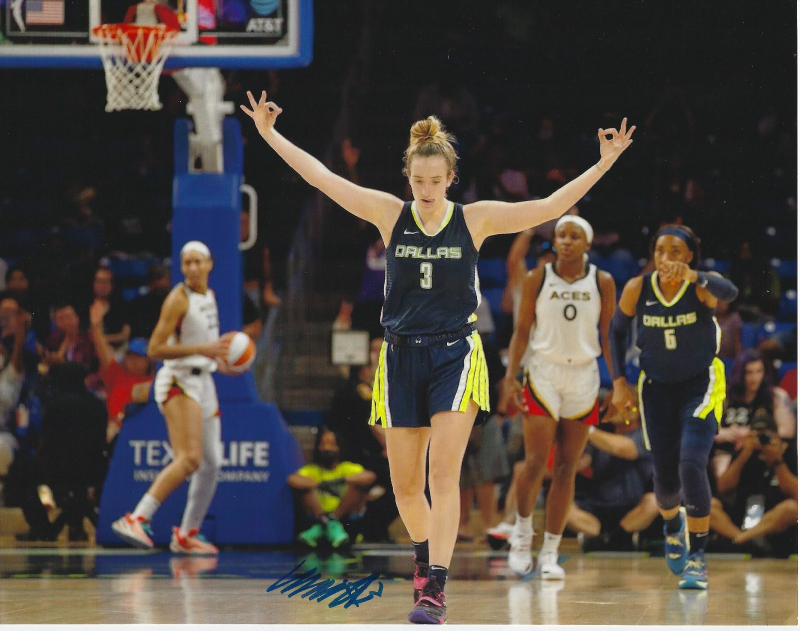 MARINA MABREY Signed 8 x 10 Photo Toronto Tempo WNBA Basketball Notre Dame