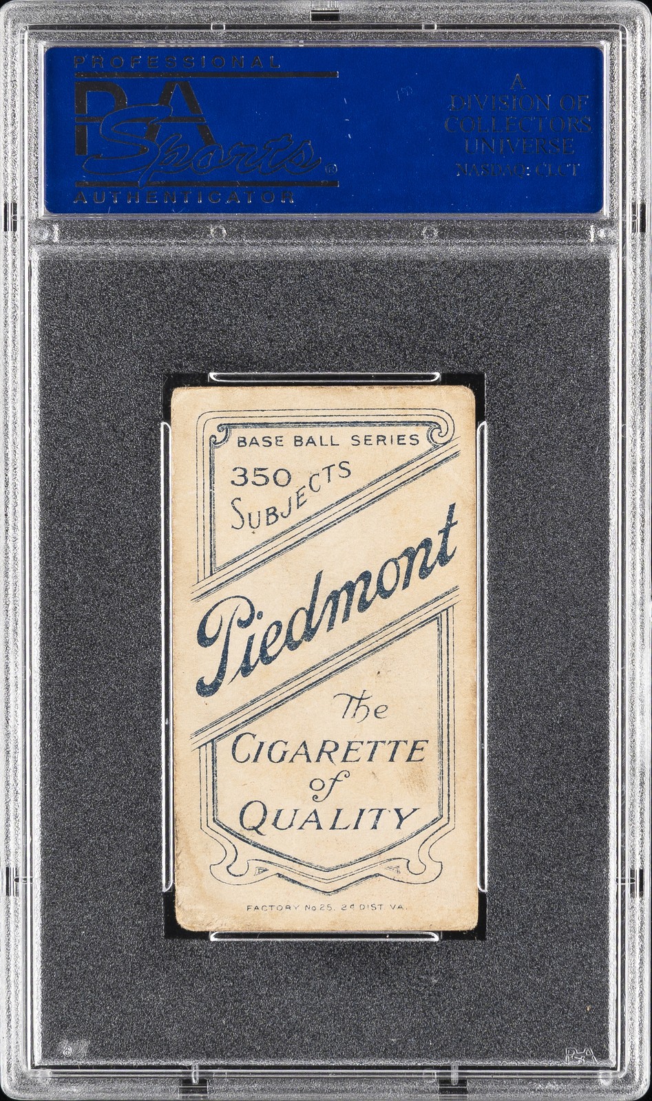 1909-11 T206 UNKNOWN BACK CLEV., GLOVE SHOWS CY YOUNG PSA 2