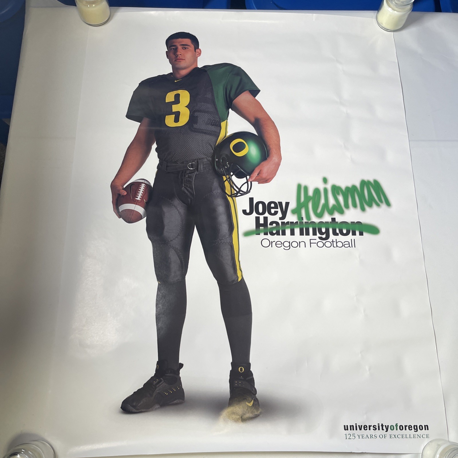 2001 Joey Harrington “Heisman” Oregon Ducks Times Square Billboard Poster 24×32