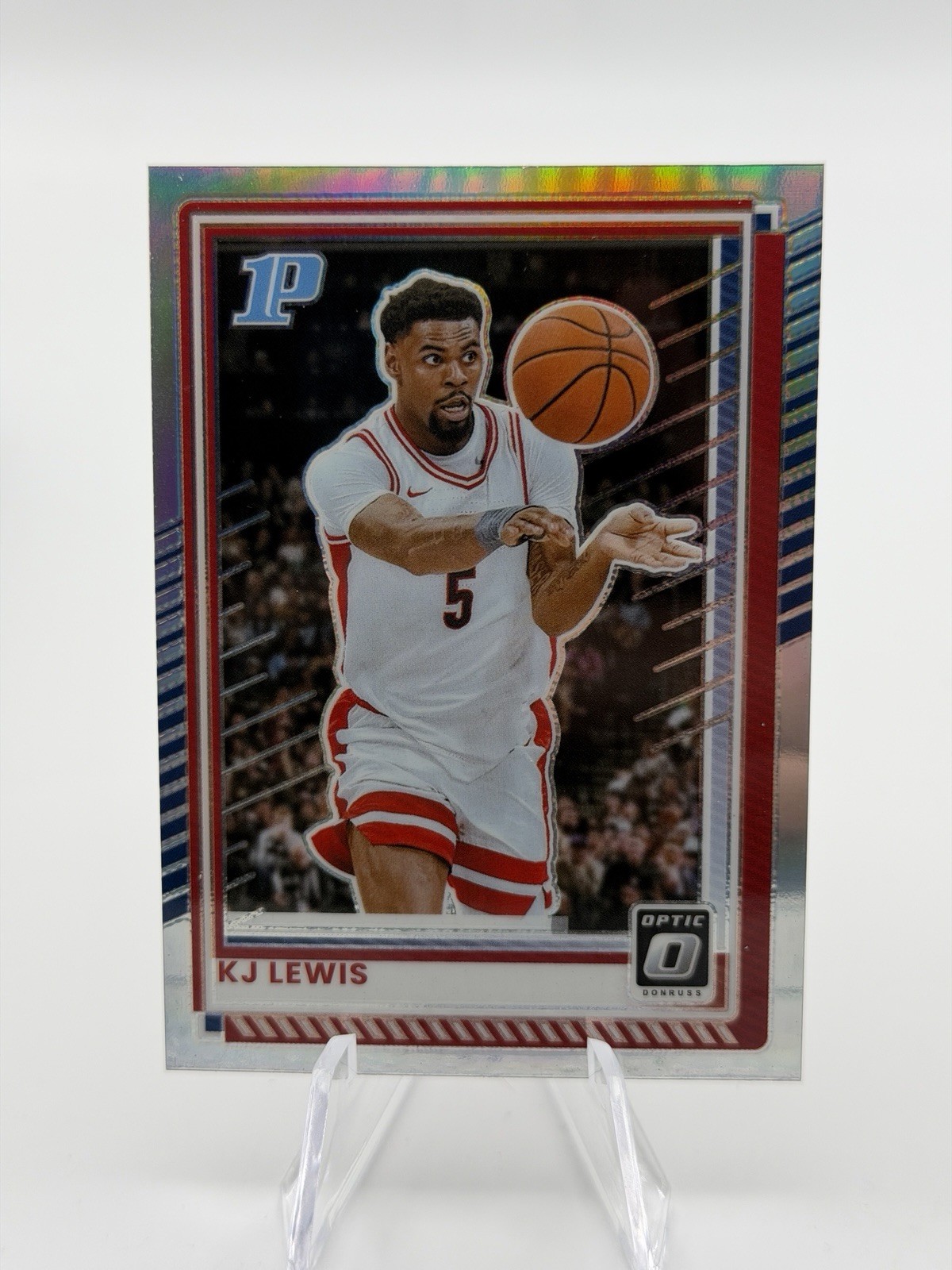 2025-26 Panini Donruss – Optic KJ Lewis #94 Holo Prizm (RC)