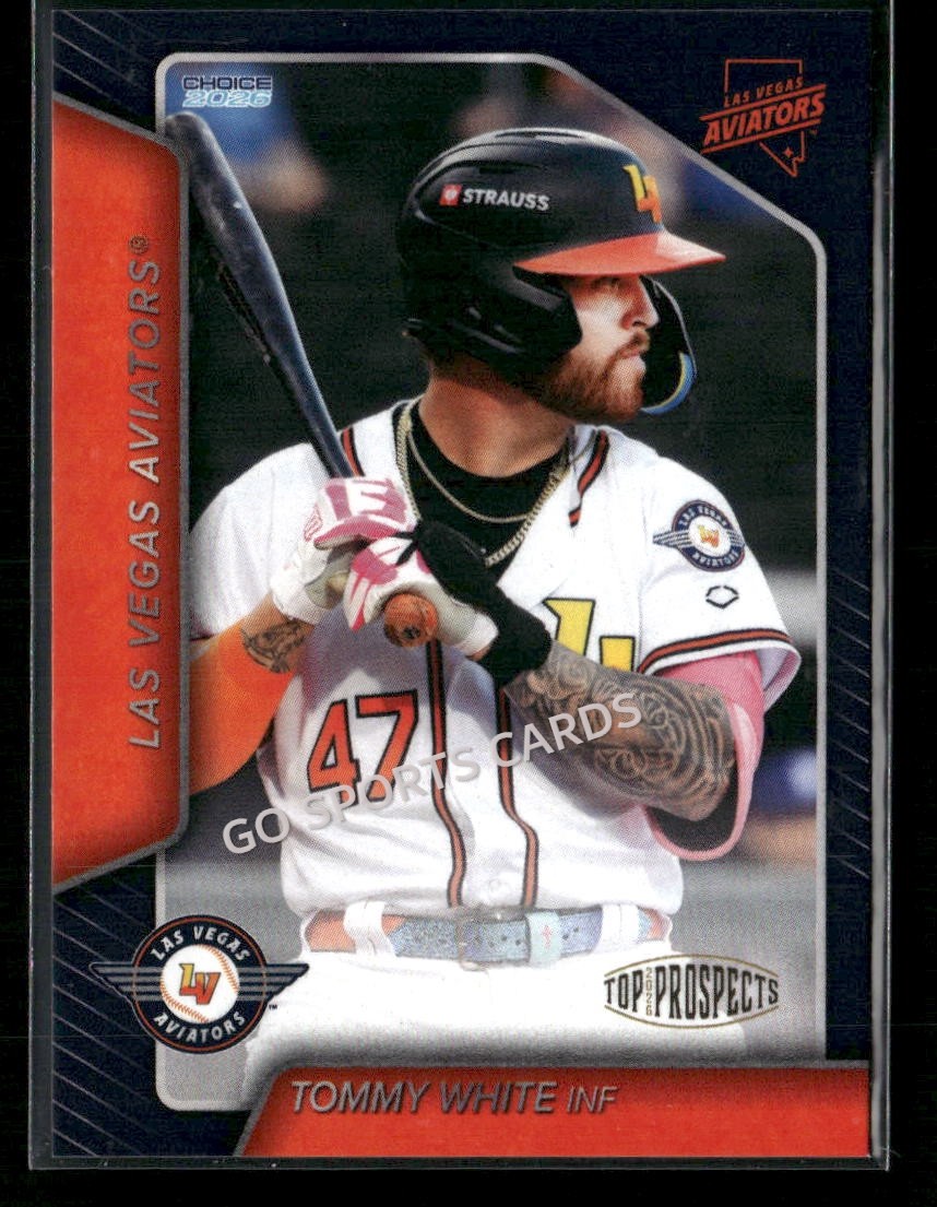 2026 AAA Top Prospects Las Vegas Aviators Tommy White RC Rookie Athletics