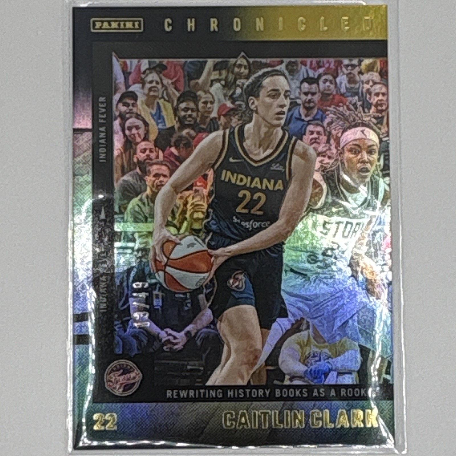 #8 BLACK+GOLD /49 CAITLIN CLARK Chronicled SSP! ‘Rewriting History Books’