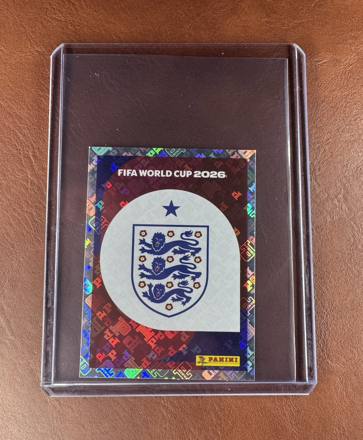 Panini FIFA World Cup 2026 England Crest ENG 1 Club Badge Logo Soccer Sticker