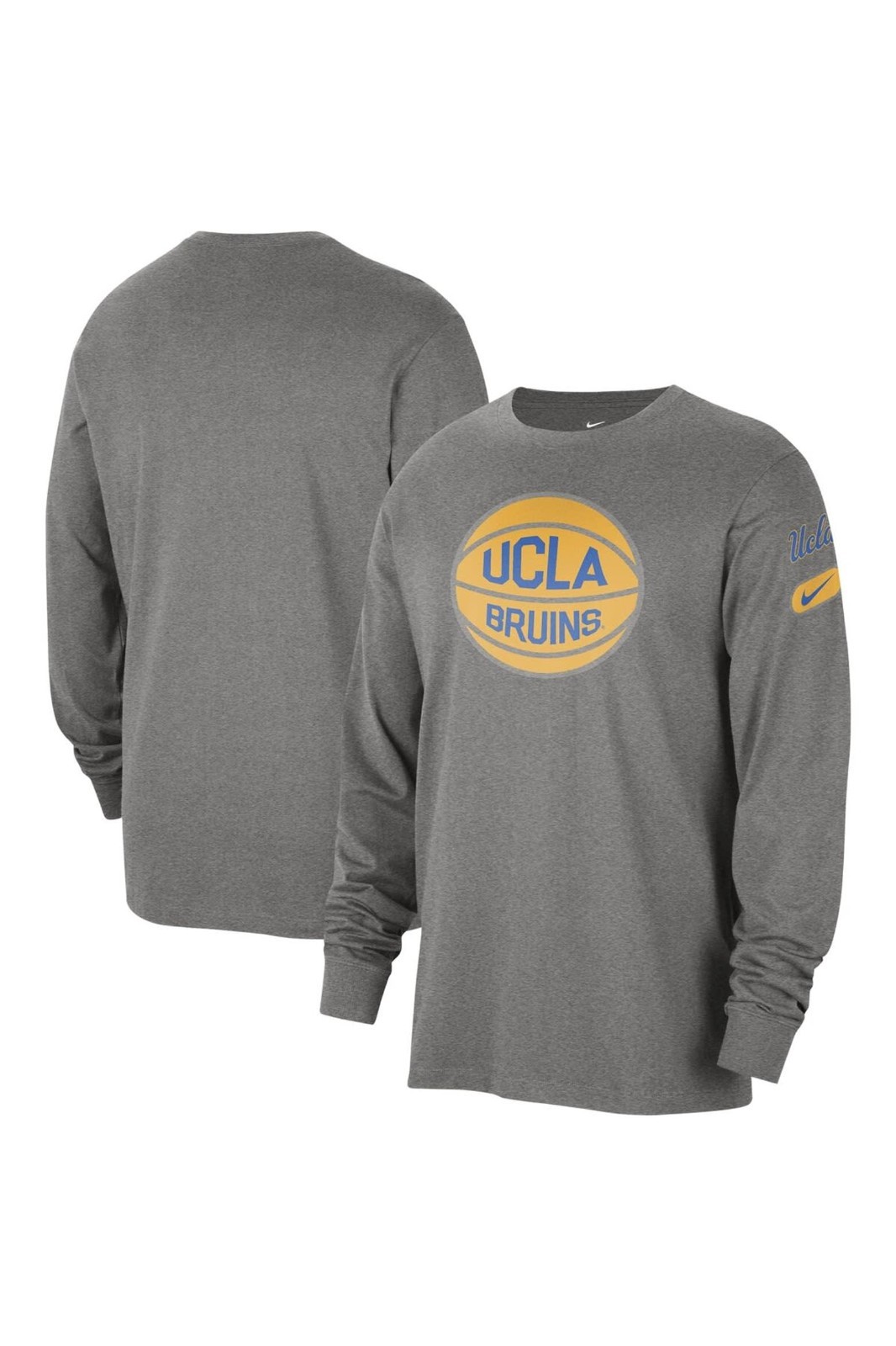 Nike Heather Gray UCLA Bruins Fast Break Long Sleeve T-ShirtSize M