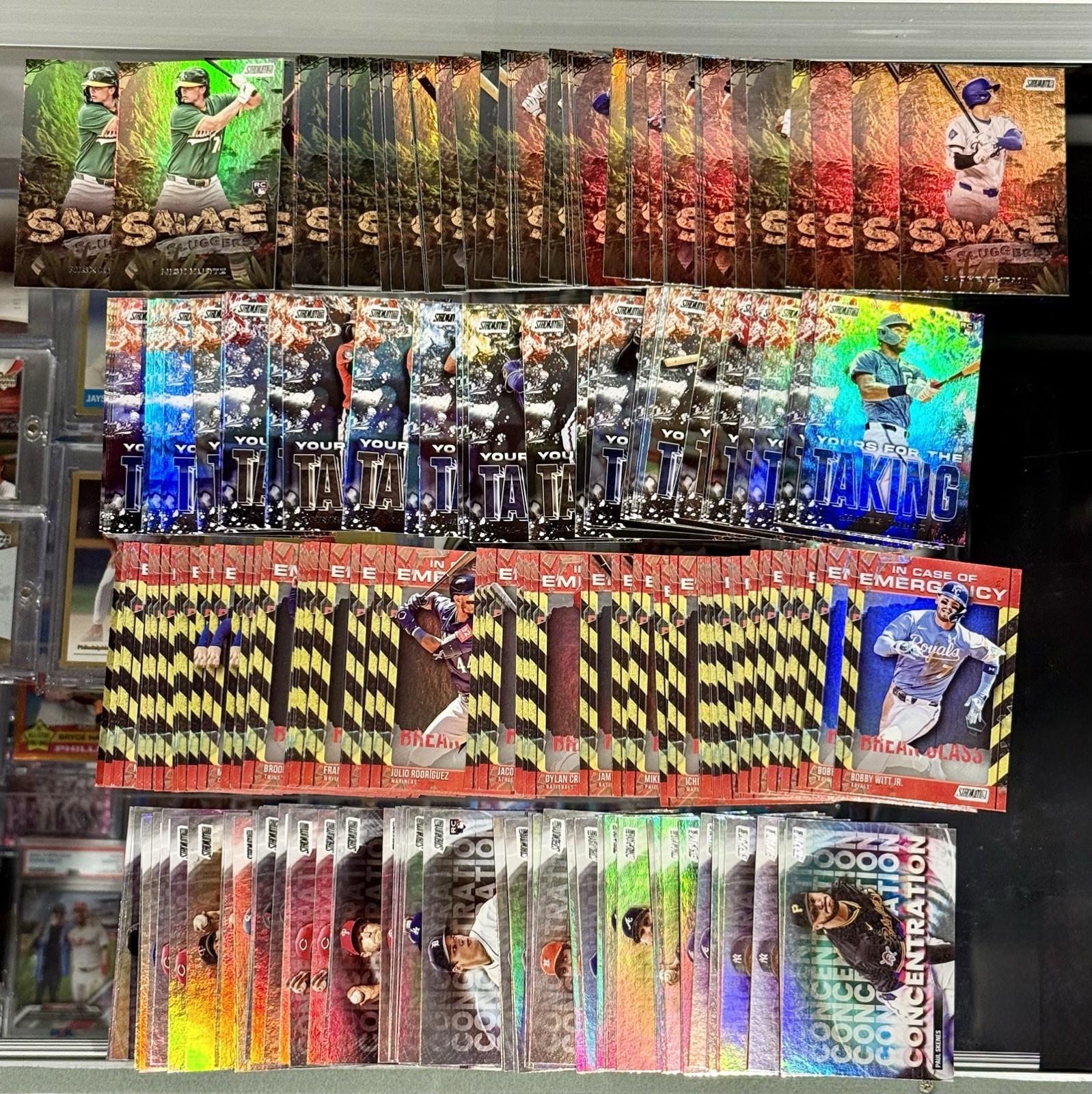 2025 Stadium Club INSERTS GLASS/TAKING/SAVAGE/CONCENTRATION COMPLETE UR SET PICK