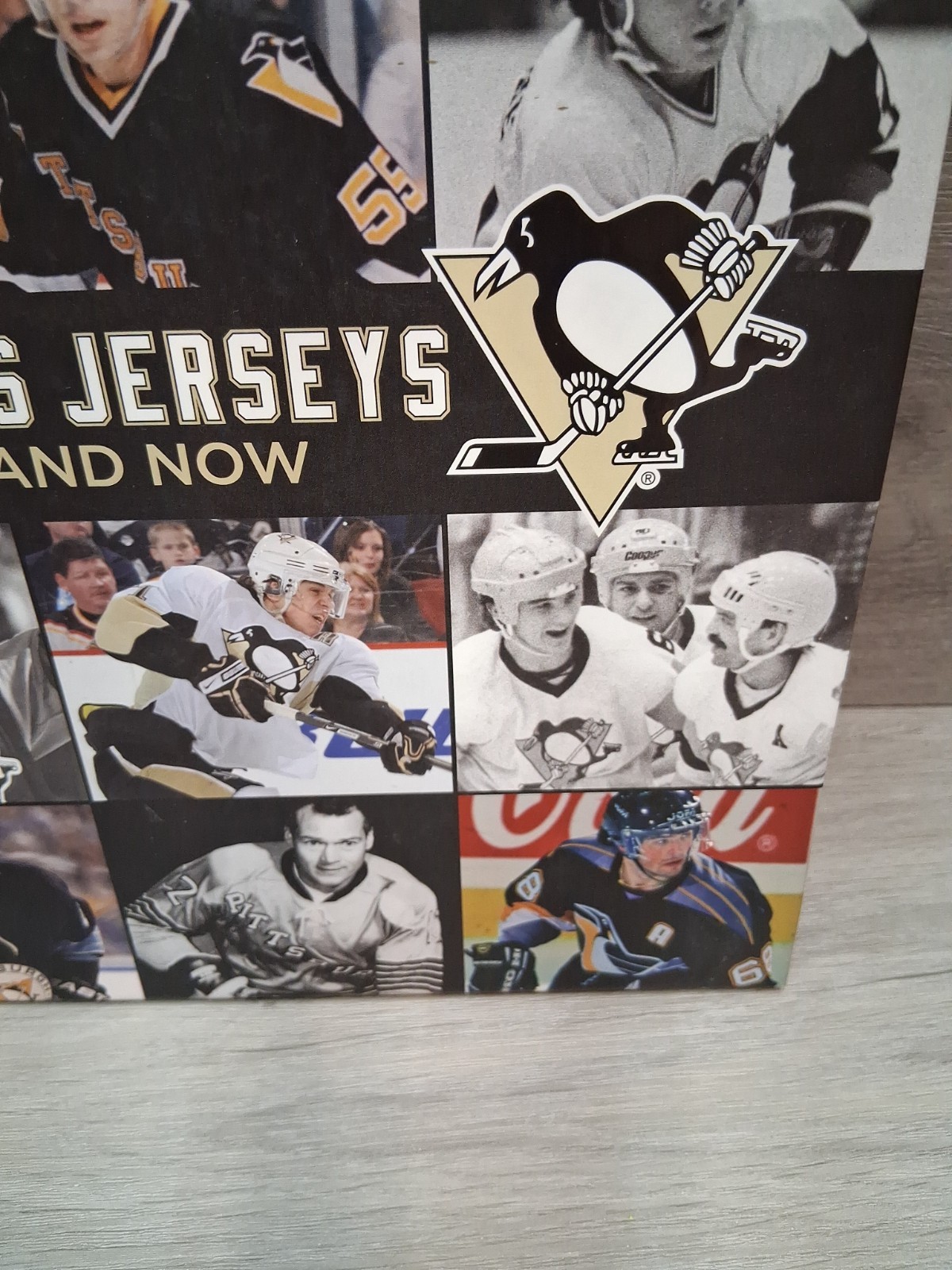 Skybox Press Pittsburgh Penguins Jerseys Then & Now Hardcover Book +letter